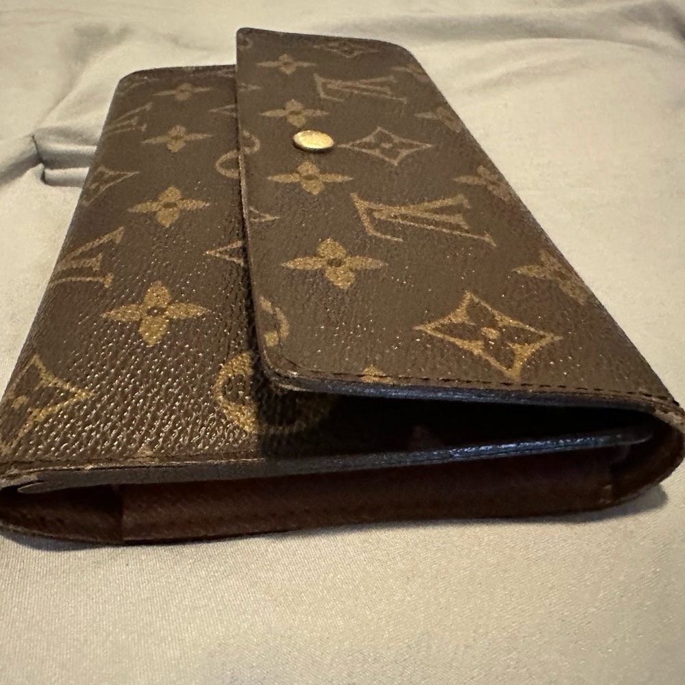 Louis Vuitton Porte Tresor International Wallet Monogram Canvas Brown Vintage